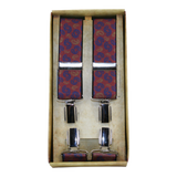 Medium Red/Blue Cashmere Dress Suspender