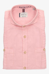 Camisa Cubana Lino Salmón