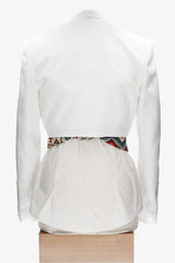 Chaqueta y Chalequillo Sarga Blanco Roto