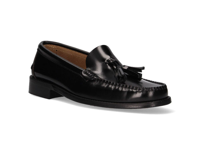 Mocasín Borlas Negro