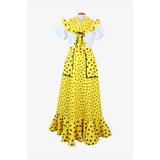 Jara Set in Yellow with Polka Dots