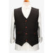Évora Herringbone Vest Dark Brown