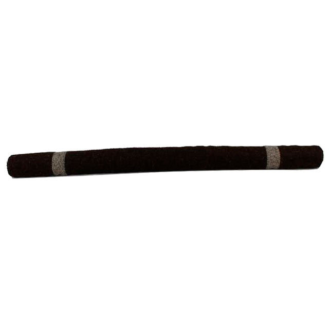 MANTA RODILLO MARRÓN OSCURO CON  2 RAYAS