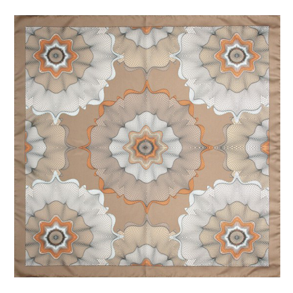 Écharpe à ornements couleur camel