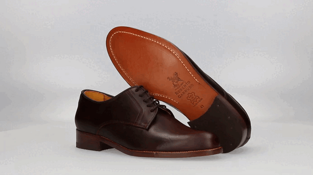 Dark Brown Calfskin Lace-Up Shoe Valverde del Camino