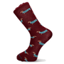CHAUSSETTE TECKEL BORDEAUX