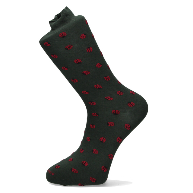CHAUSSETTE COCCINELLE VERTE