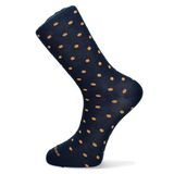 CHAUSSETTE À POIS BLEUS