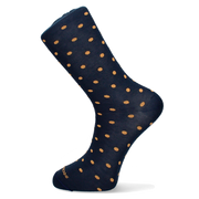 CHAUSSETTE À POIS BLEUS