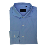 LIGHT BLUE GINGHAM DRESS SHIRT