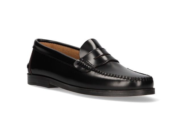 Mocasín Antifaz Negro Piso Goma