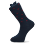 CHAUSSETTE EN POLAIRE BLEUE/BORDEAUX