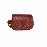 BOLSO RIÑONERA PICADO BLANCO C/OSCURO