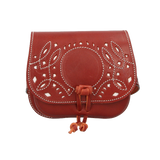 Rociero Girl's Dark Leather Bag