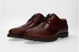 Brown Chopped Lace-Up Shoe
