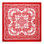 PAÑUELO INFANTIL FLORES ROJO