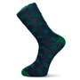 CHAUSSETTE À MOTIF DE TÊTE DE MORT BLEUE