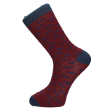 CHAUSSETTES À MOUSTACHE BORDEAUX