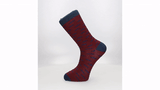 CHAUSSETTES À MOUSTACHE BORDEAUX