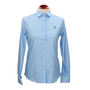 Chemise femme en popeline/lycra, bleu clair