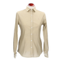 CHEMISE FEMME EN POPLINE/LYCRA CAMEL