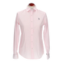 Chemise en popeline/lycra pour femme, rose
