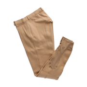 Beige Cropped Breeches with Reinforcement