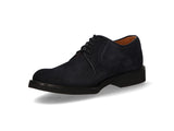 Navy Lace-Up Moccasin