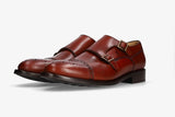 Monkstrap leather skin