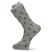 CALCETIN PINGUINOS GRIS