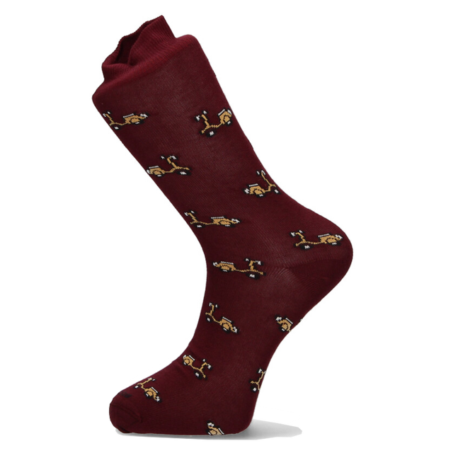 SCOTT BURGUNDY SOCK