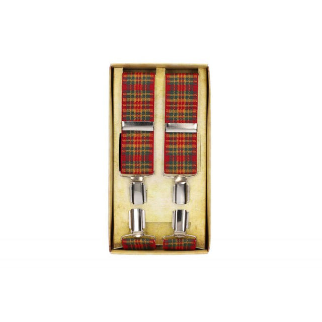 Green, Red and Yellow Checkered Dress Suspender