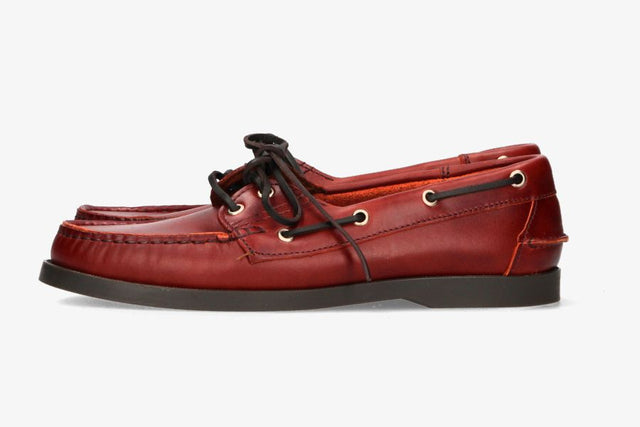 Zapato Náutico Color Rojo