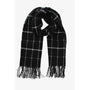 BLACK PLAID SCARF