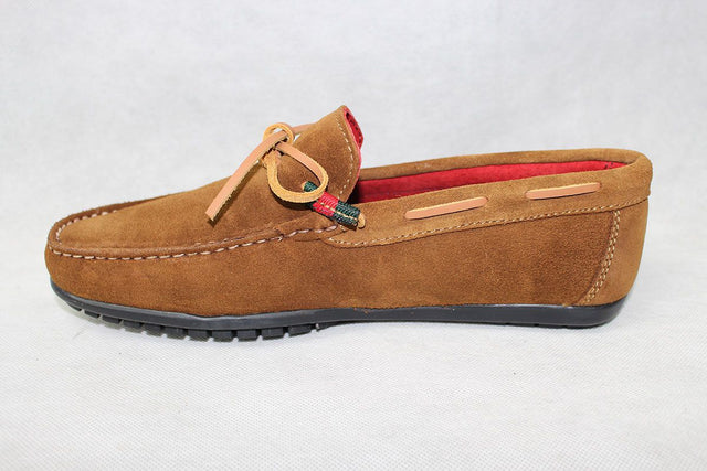 Suede Leather Bow Moccasin