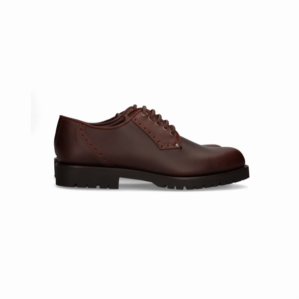 ZAPATO CAMPERO LISO CON CORDONES