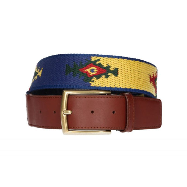 Cinturón Étnico Verde Azul y Amarillo