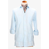 Camisa Cubana Celeste