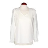 Blusa Plumeti con Encaje En Mangas