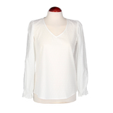 BLUSA  ENCAJE MANGAS