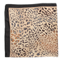 BLACK ANIMAL PRINT SCARF