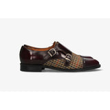 Two Buckles Antique Burgundy-Houndstooth Tuft