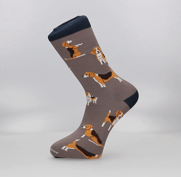 CHAUSSETTE BEAGLE GRIS-MARINE