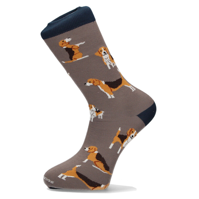 CHAUSSETTE BEAGLE GRIS-MARINE