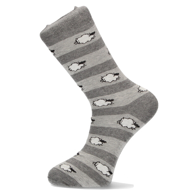 CHAUSSETTE EN MOUTON GRIS