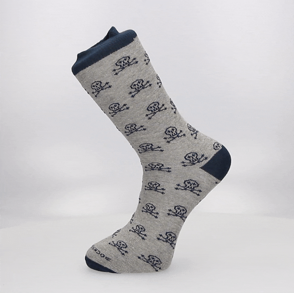 CALCETIN CALAVERA GRIS