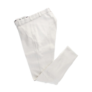 WHITE CRO BREECHES WITH REINFORCEMENT