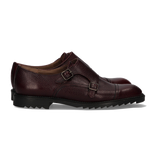 COPETE 2 HEBILLAS GRABADO BURDEOS