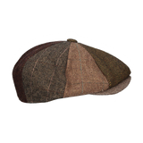 GORRA IRLANDESA PATCHWORK MARRON