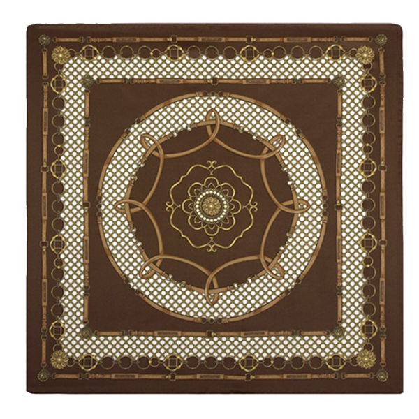 Écharpe à chaîne marron